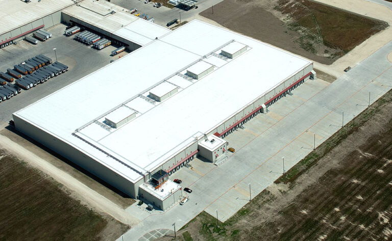 HEB Grocery arial refrigerated building